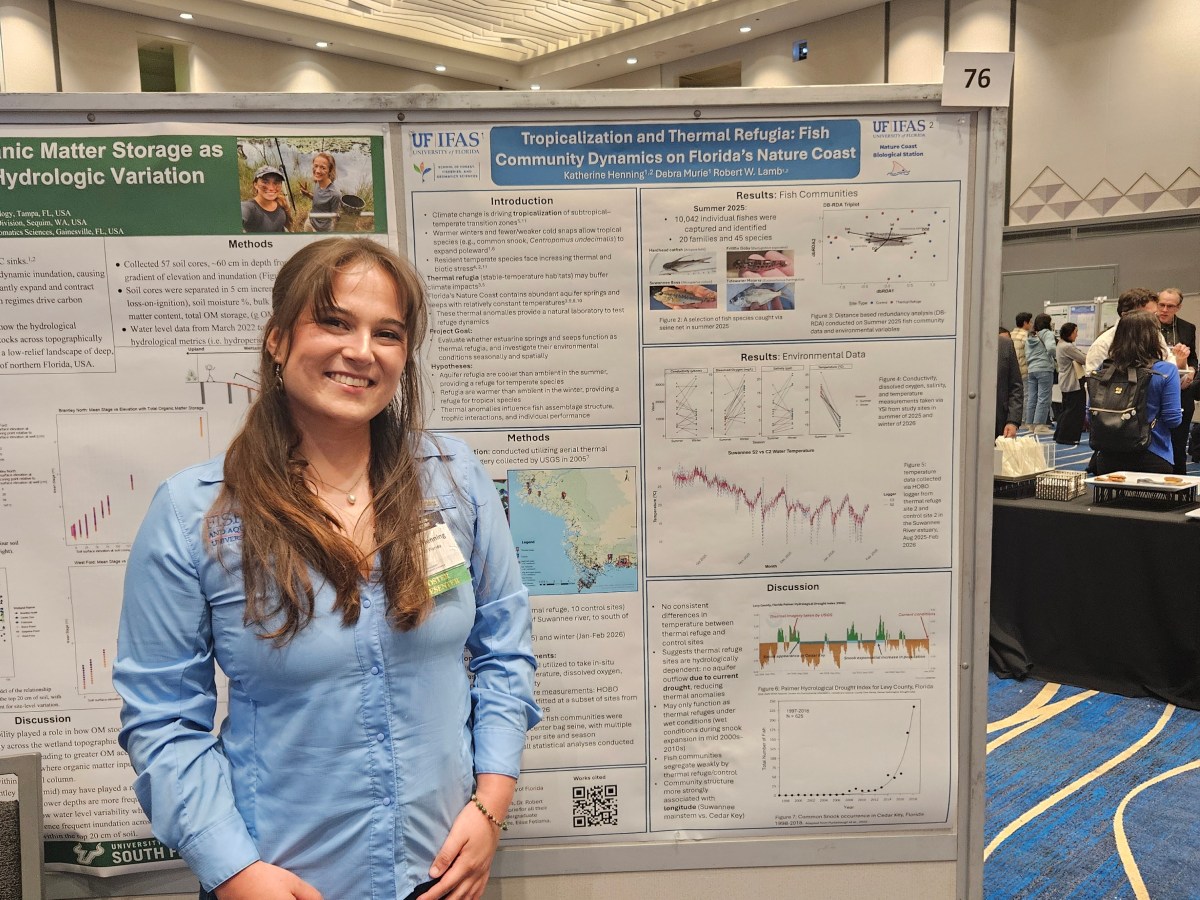 Lamb Lab Student Presents at UF Water Institute&nbsp;Symposium
